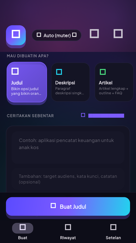Tampilan aplikasi XyStudio AI